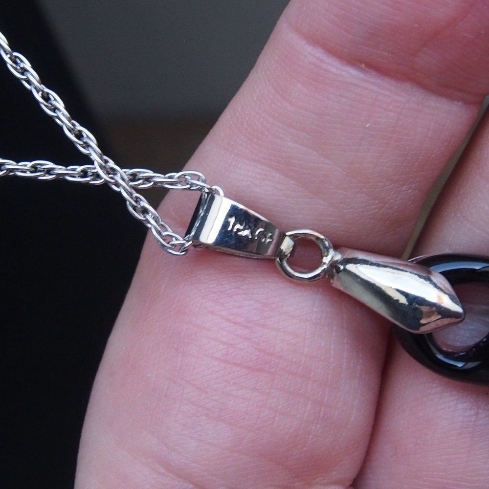 Murano Blown Art Glass 14kGP Bail Ster SilverChain - Picture 6 of 7